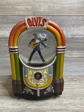 Elvis Presley Jukebox Snow Globe Plays Heartbreak Hotel Memorabilia Working
