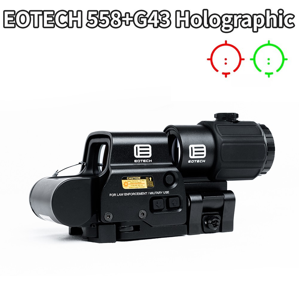 558+G43 Magnifier QD Side EXPS3-2 Holographic Red/Green Dot Sight