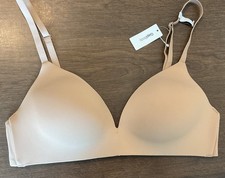 Gap Body Everyday Essentials Wireless T-Shirt Bra Beige Size 32B NWT