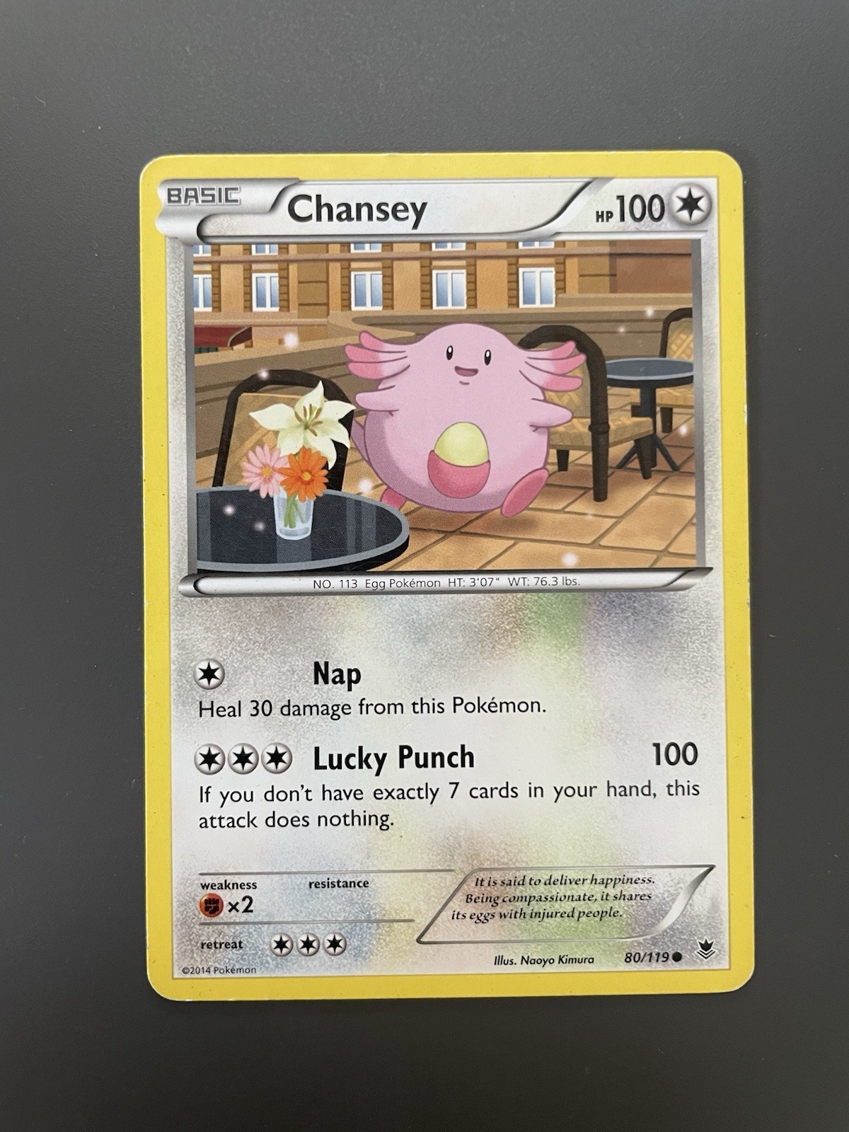 Pokemon TCG XY - Phantom Forces Chansey 80/119