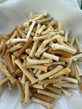 50PC Raccoon Foot Bone for Crafts Real Bone Pipe 1/2 to  3/4 Inch Undrilled
