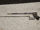 Civil War US Model 1855 springfield  Socket Bayonet w/Leather Scabbard m1861