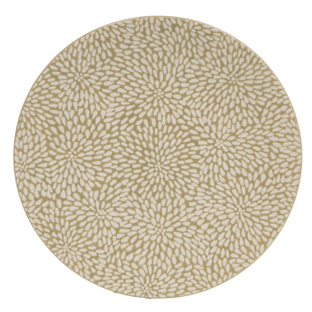 Plat rond Tahini en grès 31 cm pour sublimer vos dîners