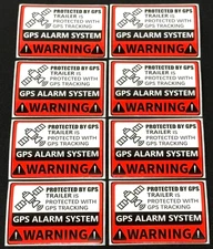 ⭐BEST!⭐ 8 GPS TRACKING TRACKER ANTI THEFT ALARM SYSTEM TRAILER SECURITY STICKERS