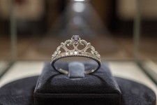 New 925 Sterling Silver Crown Tiara Ring Sizes 10  10.5   Princess Style