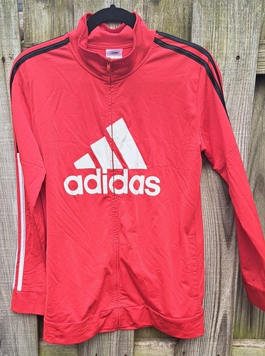 Kids Scarlet Red ADIDAS XL 18-20 Track Jacket