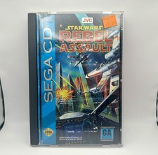 Star Wars Rebel Assault Sega CD 1993 CIB Complete Case Manual Reg Card EXCELLEN