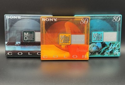 Sony Europe MiniDisc MD Color 80 Min. MiniDisc-Kassette 3 Stück Shock OVP