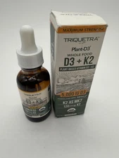 Plant-D3 Whole Food D3+ K2, Maximum Strength, 1 fl oz (30 ml)