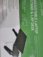 Workez Adjustable Laptop Stand  Lap Desk Black - Uncaged Ergonomics. New
