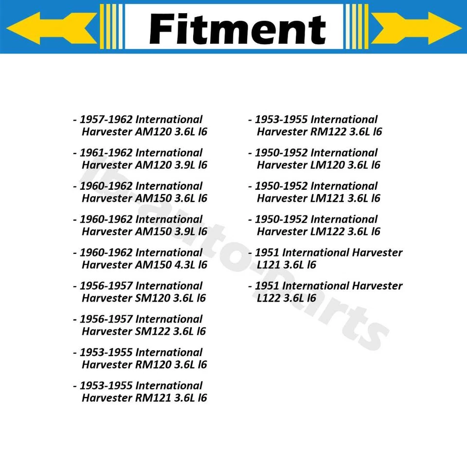 4X Manguera de línea de freno delantera trasera para International Harvester AM120 1957-1962 Foto 2 de 4