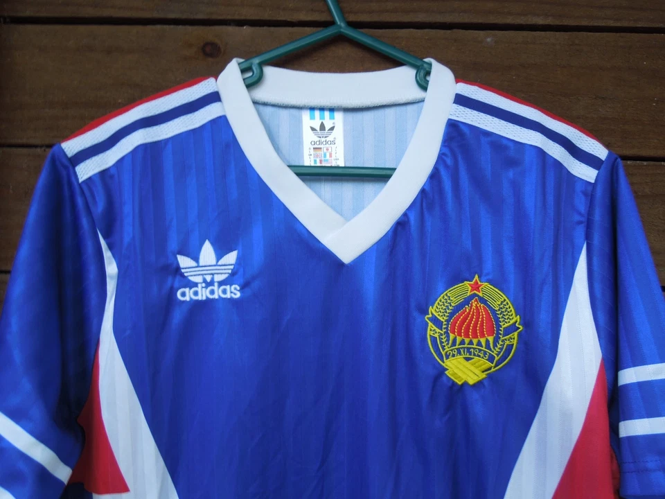 Yugoslavian National Team soccer jersey, large, adidas, 1990 World Cup retro - Image 4 of 4