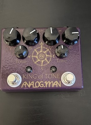 Analogman King Of Tone Overdrive Guitar Pedal KOT Footswitch Distortion Hi Gain