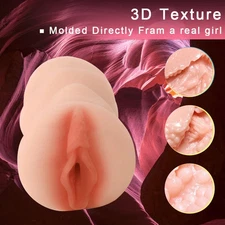 Soft Male Masturbators Realistic Vagina Anal Masturbation Sex Toy for Men