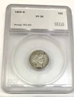 1909 D Denve   Barber dime   low mintage!