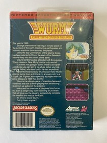 1991 NINTENDO NES WURM JOURNEY TO THE CENTER OF THE EARTH BRAND NEW SEALED