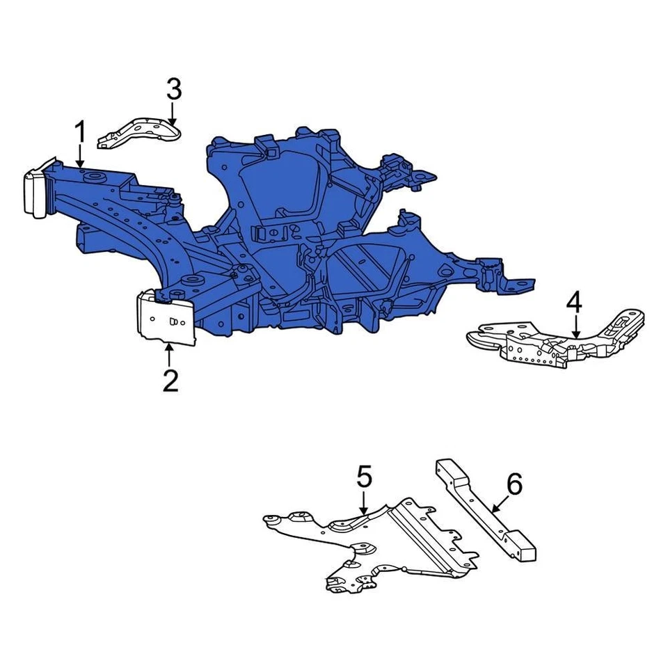 For Jeep Grand Cherokee 2022-2024 Jeep 68438645AG Front Engine Cradle Foto 2 de 4