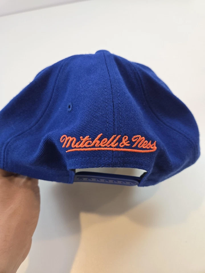 New York Knicks Hat Cap Snap Back Mens One Size Blue NBA Basketball Wool Logo - Image 4 of 4