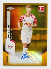 2023-24 Topps Chrome Bundesliga - Dani Olmo - /50 Gold Refractor Auto #BCA-DO