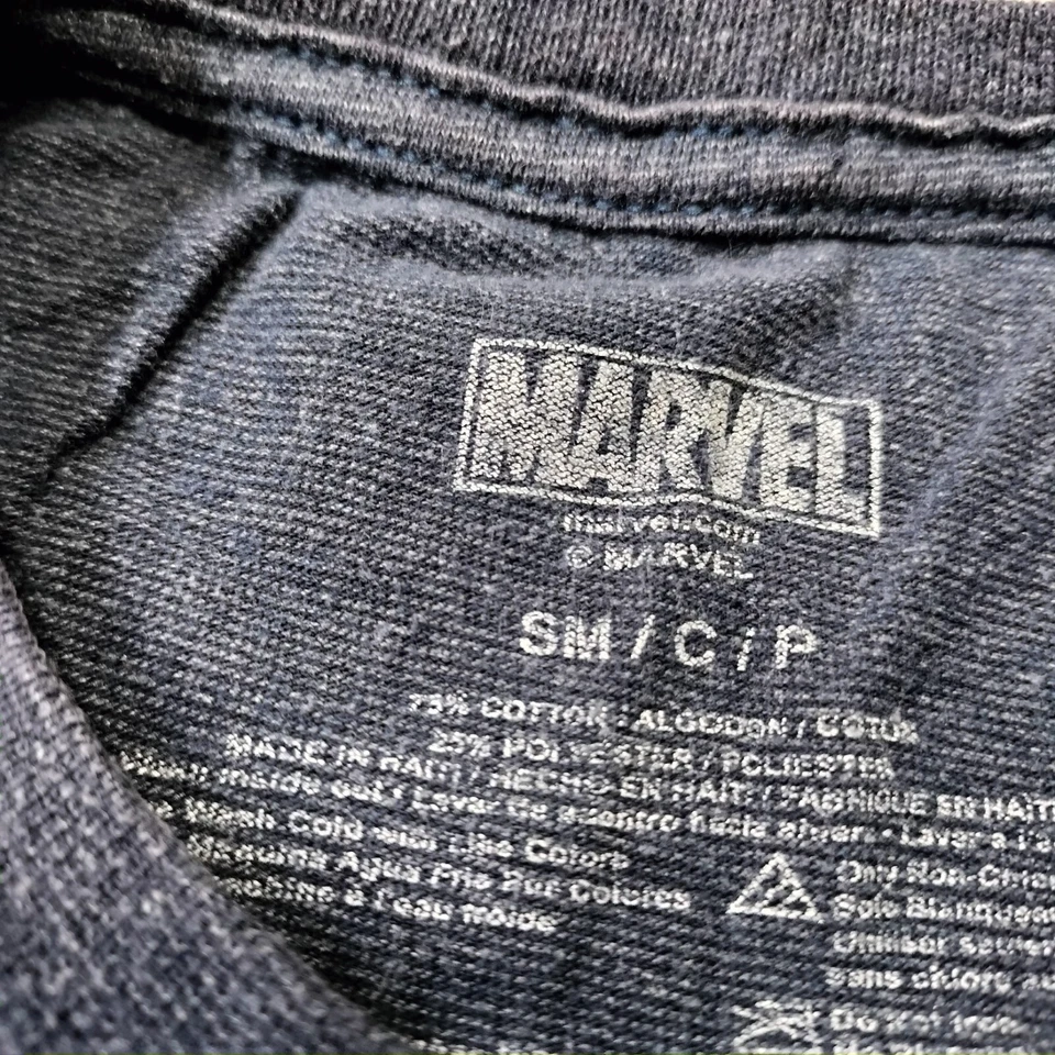 Marvel Expressions Classic Avengers Super Heroes Blue T-Shirt Small Women's  - Image 3 of 4