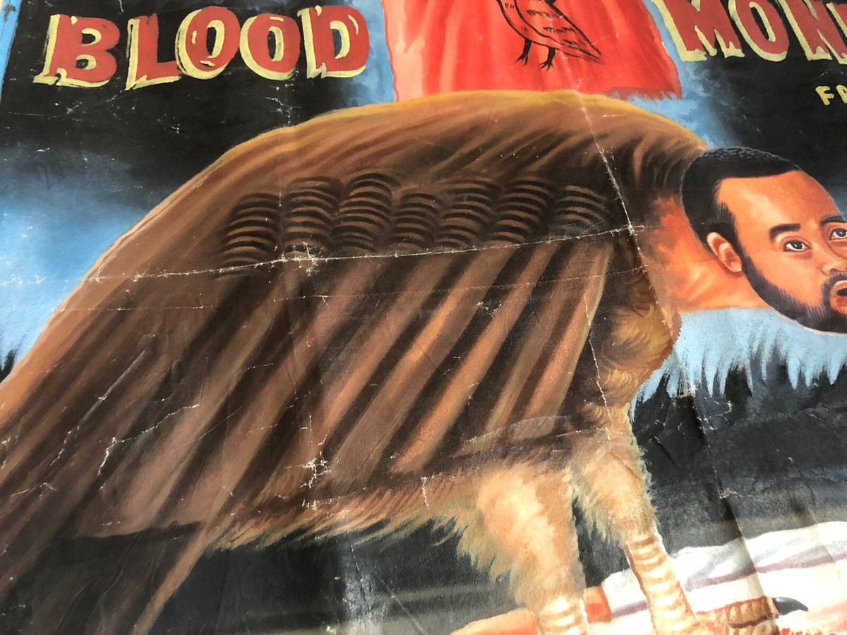Ghana Movie Poster - Horror Film Poster Hand Painted African
