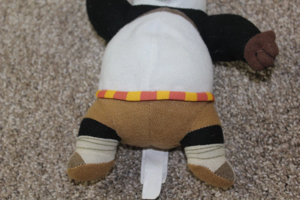 Juguete de peluche de peluche de Kung Fu Panda Po Dreamworks película 2008 Nanco 8" Foto 3 de 4