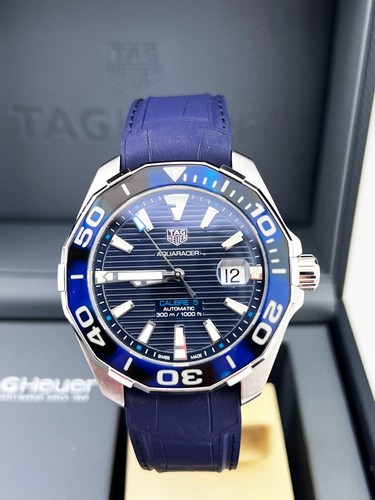 Mens Tag Heuer Aquaracer Blue Calibre 5 