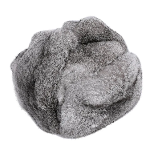 Sombrero de trampero de piel de conejo real para hombre invierno ruso Ushanka sombrero de aviador oreja - Imagen 14 de 24