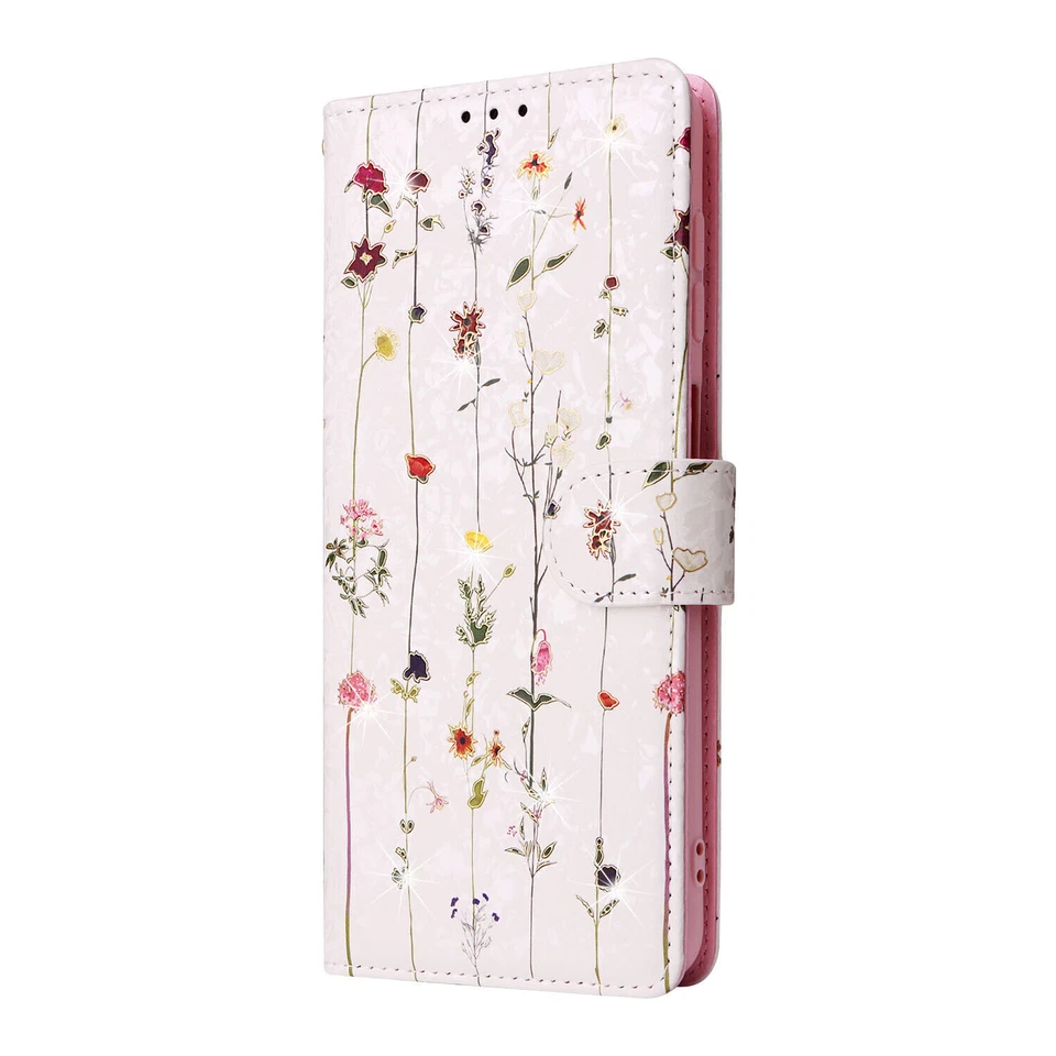 Flip Flower Wallet Phone Case For Samsung A14 A34 A54 A16 A05S A15 A04E A13 A35 - Image 3 of 4