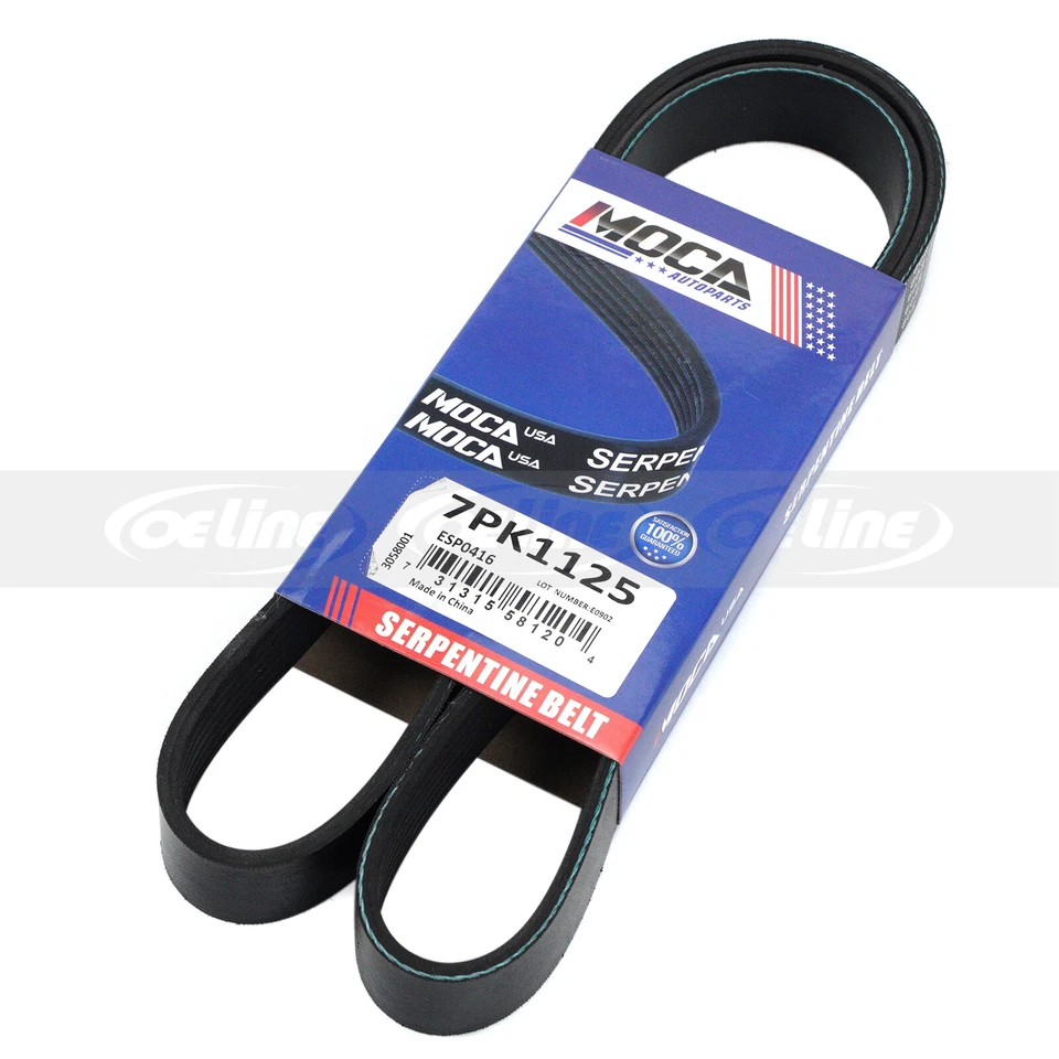 Ремень змеевик 7PK1125 EPDM для Nissan 12-19 Versa 15-19 Micra 14-19 Versa Note - Изображение 3 из 4