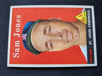 1958 Topps Baseball Card # 287 Sam Jones - St. Louis Cardinals (VG/EX)