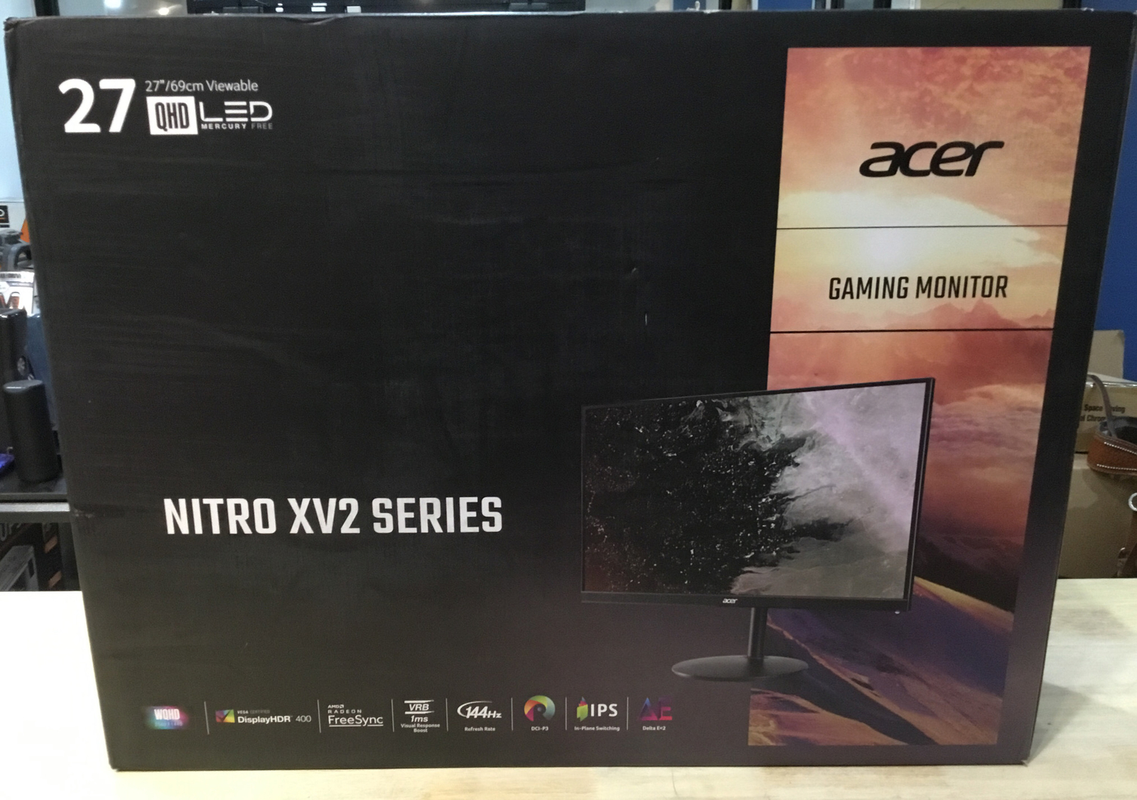 Acer Nitro Xv272u Pbmiiprzx 27 Wqhd 2560 X 1440 Ips Monitor For Sale Online Ebay