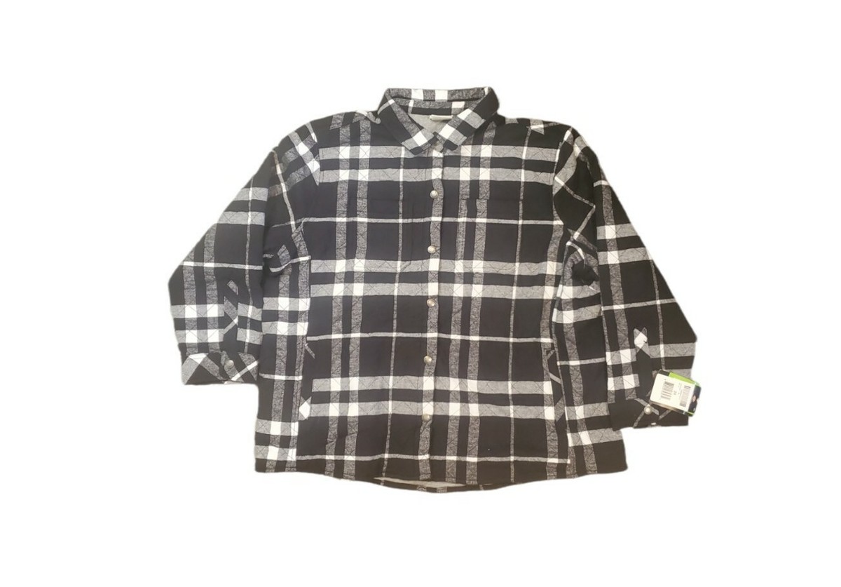 Dickies Women's Quilted Insulated Flannel Shirt Jacket 2XLarge