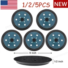 1/2/5pcs 6" Orbit Sander Backing Pad Hook & Loop Pads for Ridgid R2611 305189001