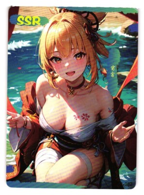 Yoimiya Genshin Impact SSR SSR-032 Pink Beauties 2 Goddess Story Anime Card