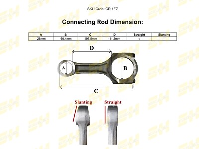Connecting Rod for Toyota Land Cruiser / Lexus LX 450 1FZ ( 13201