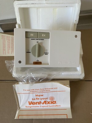 Vent-Axia Rangemaster 9/12 Vent-Axia 3 Drehzahlregler Vent Axia 220/240V 50Hz
