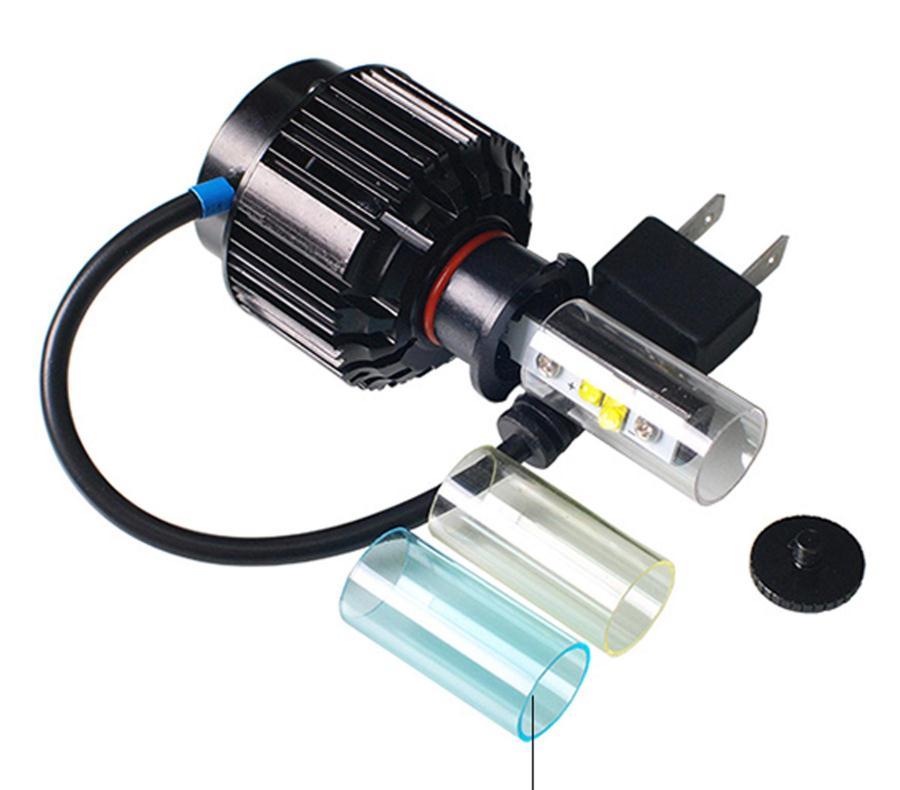 Ampoule LED H3 moto et voiture : kit de conversion 6000K blanc xénon pour feux de route