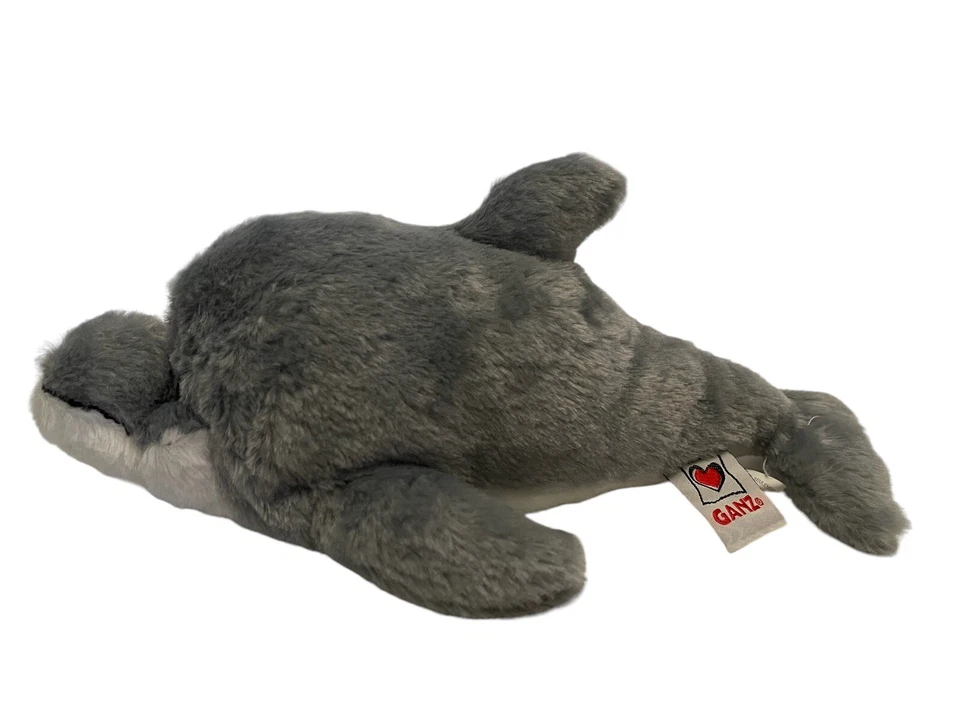 GANZ Webkins Bottle Nose Dolphin White Seal 2 Piece 10” Plush Lot - Image 3 of 4