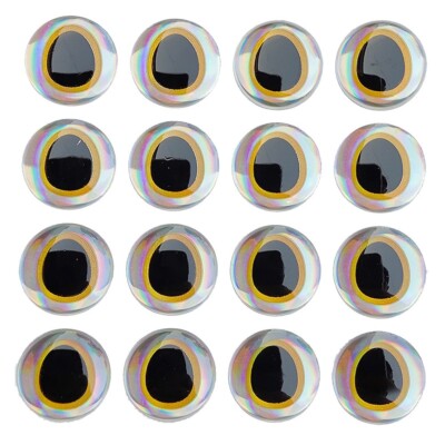 Skylety 2196-Piece 3D Fishing Lure Eyes Assortment - 3/4/5/6mm Self-Adhesive Eyes With Tweezer For DIY Baits