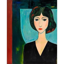 Abstract painting portrait large canvas figurative modern contemporary wall art