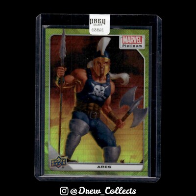 2022 Upper Deck Marvel Platinum #22 Ares Marvel Yellow Spotlight #/399
