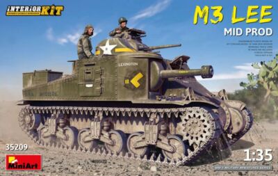 M3 Lee Mid Prod. Interior Kit Tank 1:35 Plastic Model Kit MINIART