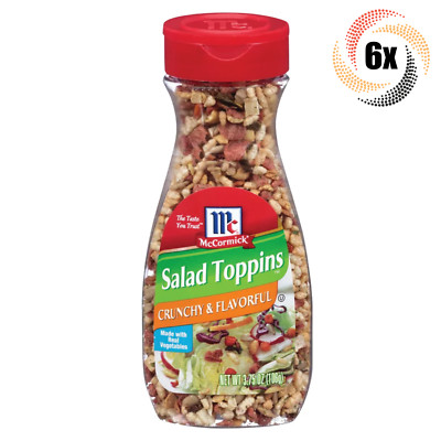 6x Shaker McCormick Salad Toppins Crunchy & Flavorful | Real Vegetables | 3.75oz
