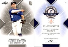 SAL STEWART JR 2021 LEAF PERFECT GAME 
