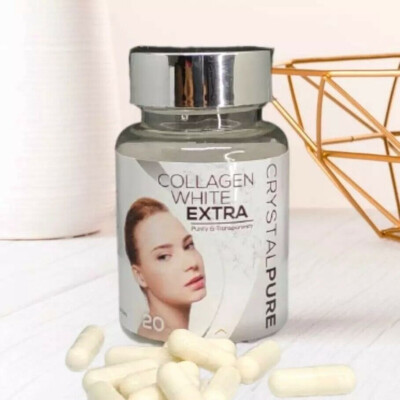 Kollagen Extra Weiß Pure Crystal Effektive Hautaufhellung Kapseln