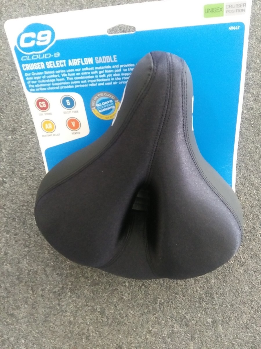 Cloud bicycle cruiser gel seat with relief cut Very