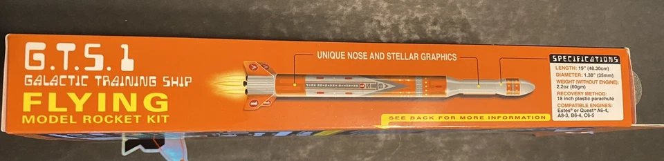 Kit de cohete modelo volador MPC Galactic Training Ship 1 Foto 2 de 4