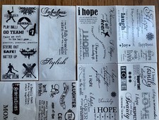 Creative Memories QUOTES Great Lengths Stickers YOU PICK Variety Styles Clear