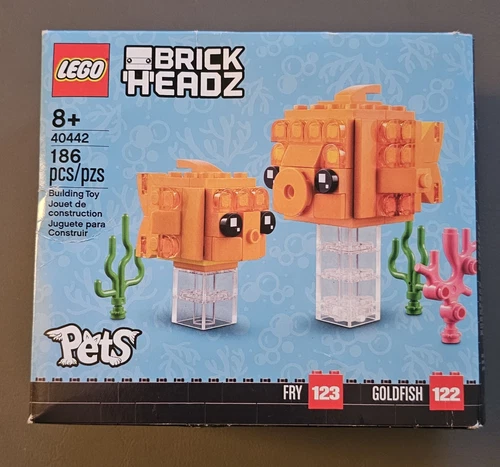 LEGO Brickheadz Pets: Goldfish & Fry Set 40442 New, Sealed!